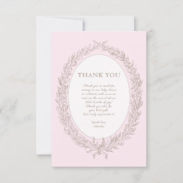 Cartão De Agradecimento Bonjour Bebe French Patisserie