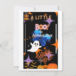 Cartão De Agradecimento Boo Devido Obrigado