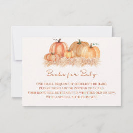 Cartão De Agradecimento Books for Baby Insert | Autumn Pampas Grass