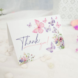 Cartão de agradecimento Borboleta