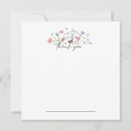 Cartão De Agradecimento Borboleta Floral Obrigado Notecard