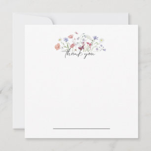 Cartão De Agradecimento Borboleta Floral Obrigado Notecard