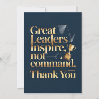 Cartão De Agradecimento Boss or Mentor Thank You Card