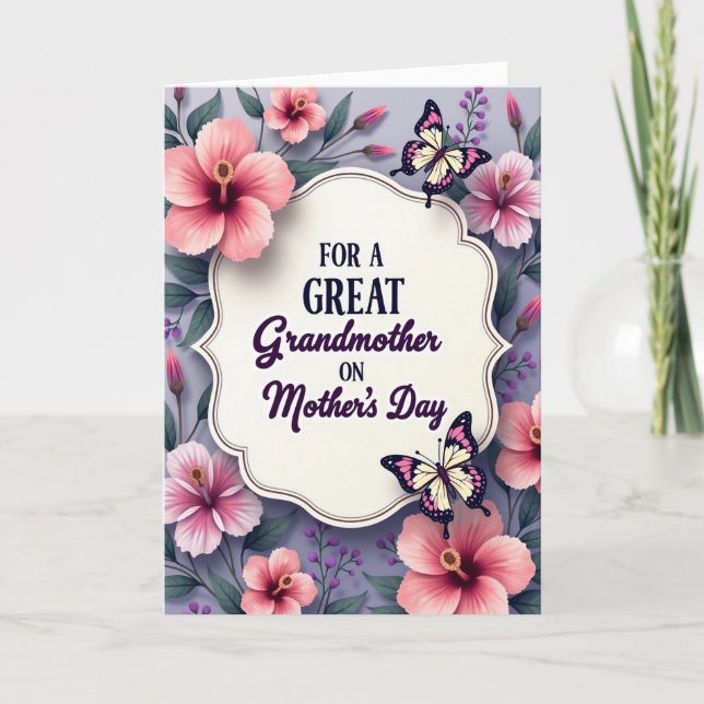 Cartão de Agradecimento Botânico Fuchsia (Frente)
