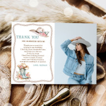 Botas e Chapéu de Cowgirl Floral de Aniversário