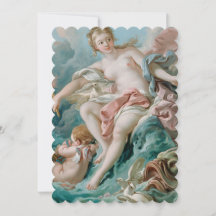 Boucher: Vênus nas Ondas Onduladas Arte Fina