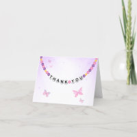 Bracelete de Amizade e Borboletas Obrigado