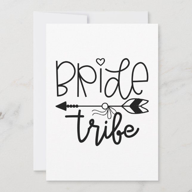 Cartão De Agradecimento Bride Tribe (Frente)