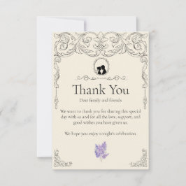 Cartão De Agradecimento Bridgerton Inspired Regency Society Thank You