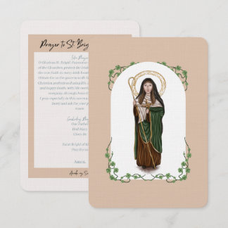 Cartão De Agradecimento Brigada de Kildare Novena Card