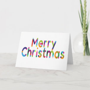 Cartão De Agradecimento Brincadeira Colorida Típica de Natal Feliz