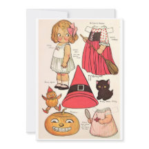 Bruxa Adorável de Halloween 🎃 Bonecas de Papel