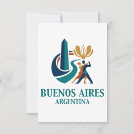 Cartão De Agradecimento Buenos Aires Argentina