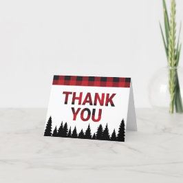 Cartão De Agradecimento Buffalo Plaid Thank You Card