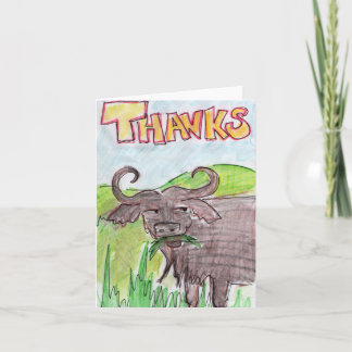 Cartão De Agradecimento Buffalo Thankyou