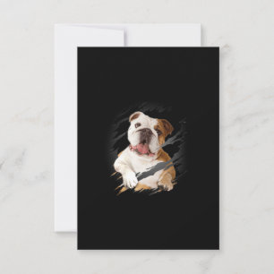 Cartão De Agradecimento Buldogue