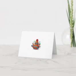 Cartão De Agradecimento Bule Chaleira Marroquina Kawaii - Bonito Pau Com B