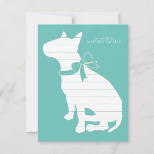 Cartão De Agradecimento Bull Terrier Dog Puppy