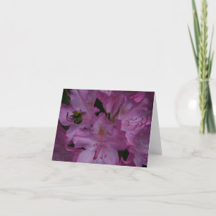 Cartão De Agradecimento Bumble Bee Busy em um Rhododendron