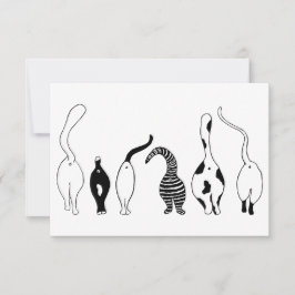 Cartão De Agradecimento Bumbuns de gatos
