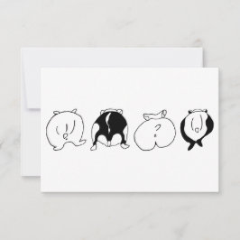 Cartão De Agradecimento Bumbuns de hamster