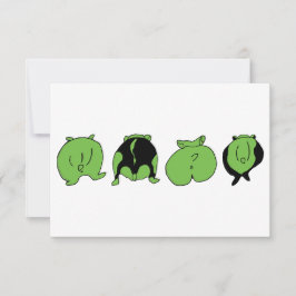 Cartão De Agradecimento Bumbuns de Hamster Verde