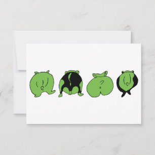 Cartão De Agradecimento Bumbuns de Hamster Verde