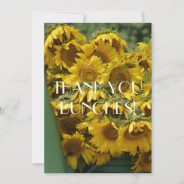 CARTÃO DE AGRADECIMENTO BUNCHES DE FLORES