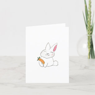 Cartão De Agradecimento Bunny