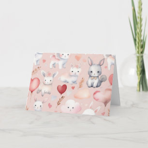 Cartão de Agradecimento Bunny & Lamb Cupido – Past