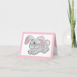 Cartão De Agradecimento Bunny Rabbit Obrigado Notecards