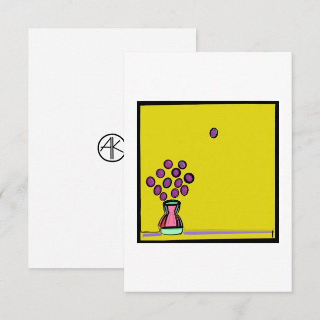 CARTÃO DE AGRADECIMENTO BUQUÊ (Frente/Verso)