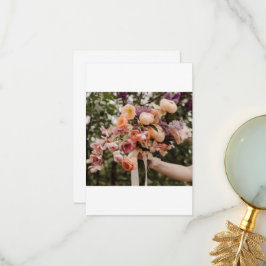 Cartão De Agradecimento Buquê de casamento