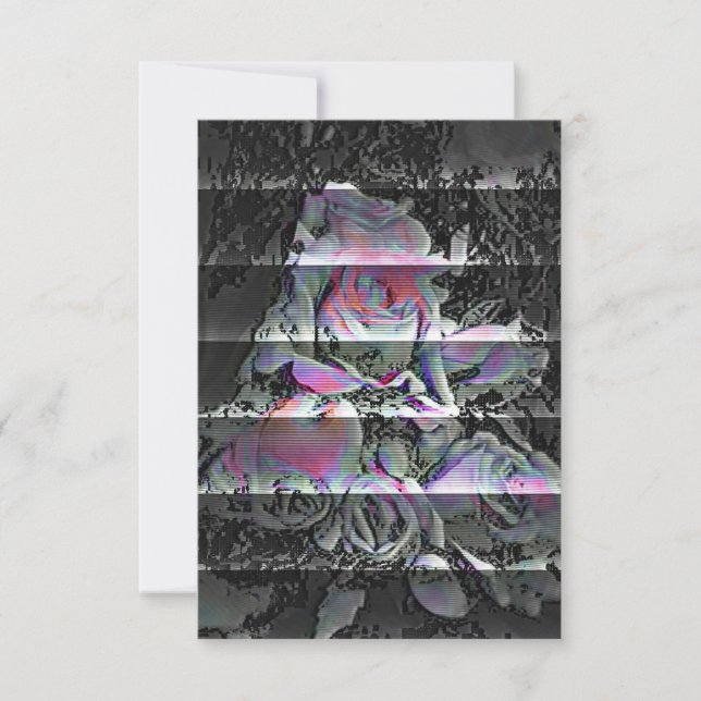 Cartão De Agradecimento Buquê Techno (Frente)