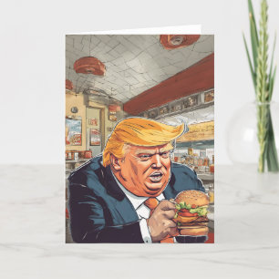 Cartão De Agradecimento Burger Man Card