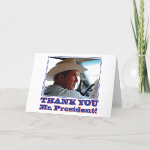 Cartão De Agradecimento Bush-Obrigado-You