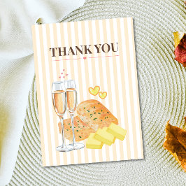 Cartão De Agradecimento Butter Together Bridal Shower Thank You Card