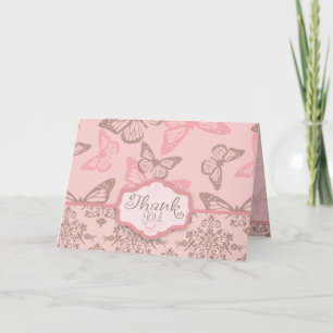 Cartão De Agradecimento Butterfly Kisses Petal TY Card