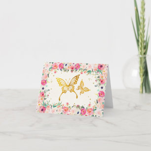 Cartão De Agradecimento Butterfly Thank You Card