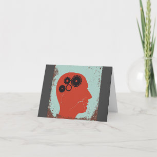 Cartão De Agradecimento Cabeça de engrenagens