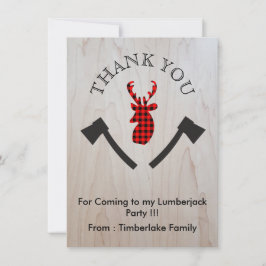 Cartão De Agradecimento Cabeça dos cervos da xadrez do búfalo