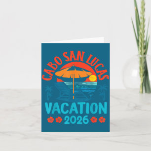 Cartão De Agradecimento Cabo San Lucas México 2026 Férias em Família Praia