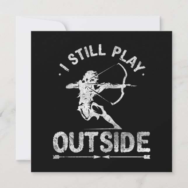 Cartão De Agradecimento Caça a Arcos de Arqueadores (Frente)