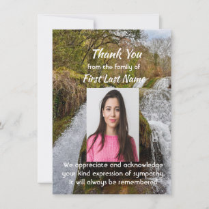 Cartão De Agradecimento Cachoeira Memorial Paisagem Ao Ar Livre Obrigado