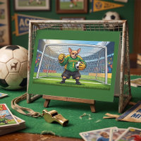 Cachorro Chihuahua Engraçado Goleiro de Futebol