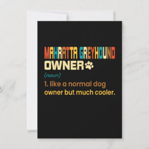 Cartão De Agradecimento Cachorro Cinza Engraçado Mahratta Vintage Retro Mã