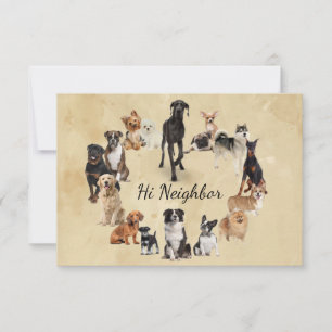 Cartão De Agradecimento Cachorro Divertido Raça Animais de Companhia Obrig