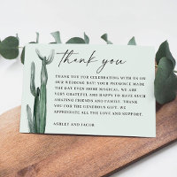 Cacto em Aquarela | Casamento Botânico do Sudoeste