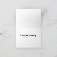 Cactus Flower I Love You Card 4x5.6