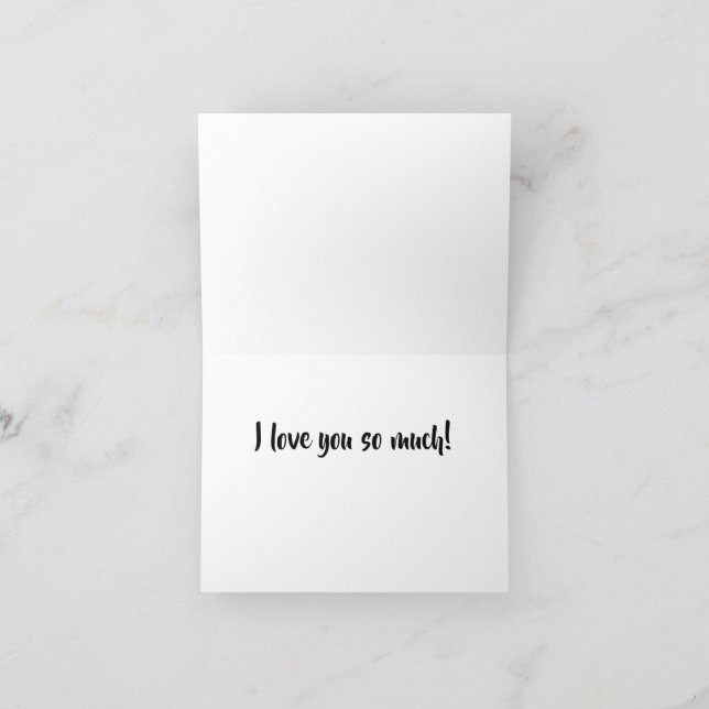 Cartão De Agradecimento Cactus Flower I Love You Card 4x5.6 (Interior)